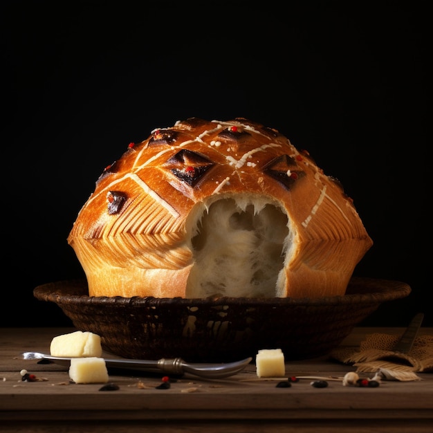 Тортилья и хлеб в стиле 8K HD фотографии