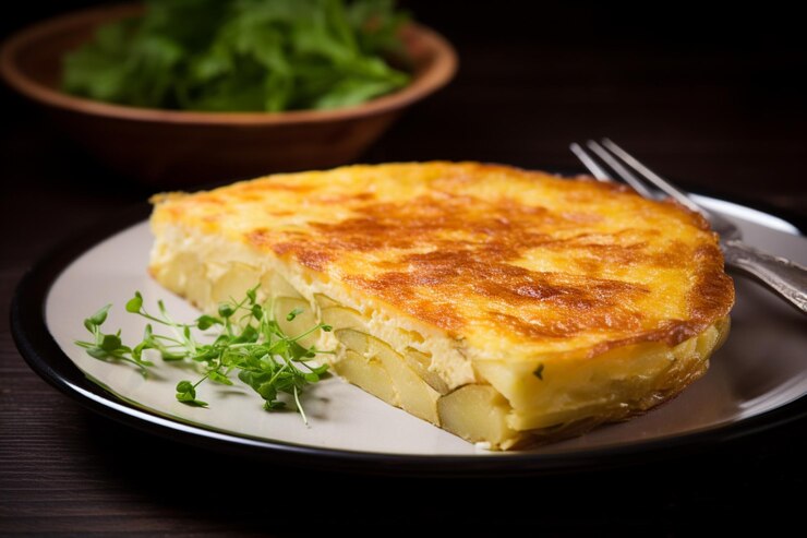 Фотография tortilla de patatas a taste of simplicity вкусная тортилья de patatas пищевая фотография изображений