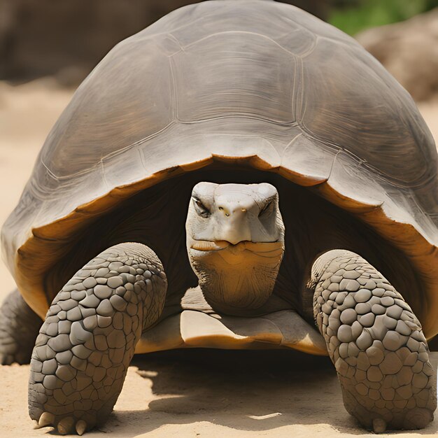 Photo a tortoise with a face that says quot tortoise quot