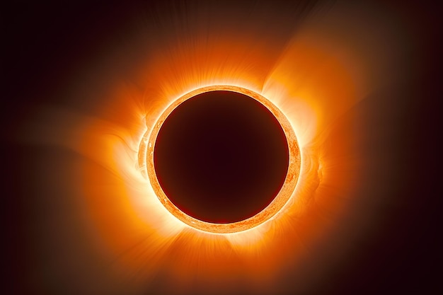 Total solar eclipse Ai generative