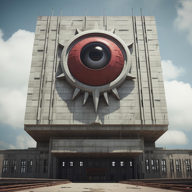 Totalitarian Surveillance Exploring Communist USSR Architecture in 'Big Brother is Watching You v5