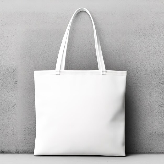 Фото Шаблон макета большой сумки на белом фоне generative ai