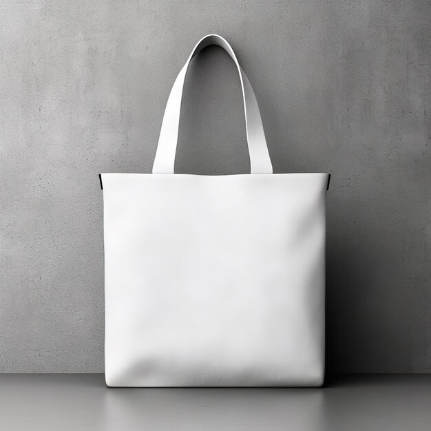 Tote bag mockup template isolated on white background generative ai