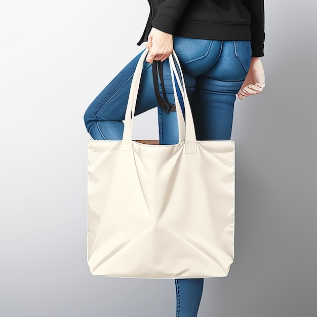 Photo tote bag mockup