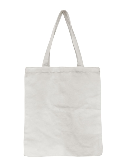 Photo tote bag on white background isolated cloth bags instead of plastic bags for environmentally friendly shopping object clipping path