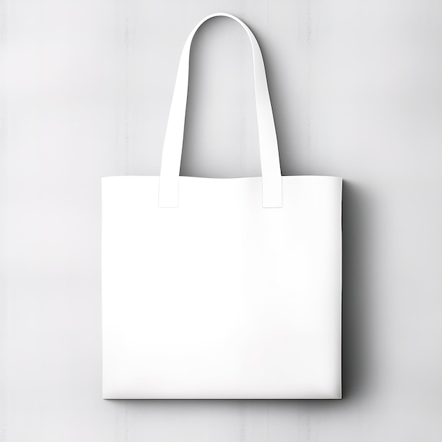 Tote tas mockup sjabloon geïsoleerd op witte achtergrond Generatieve ai