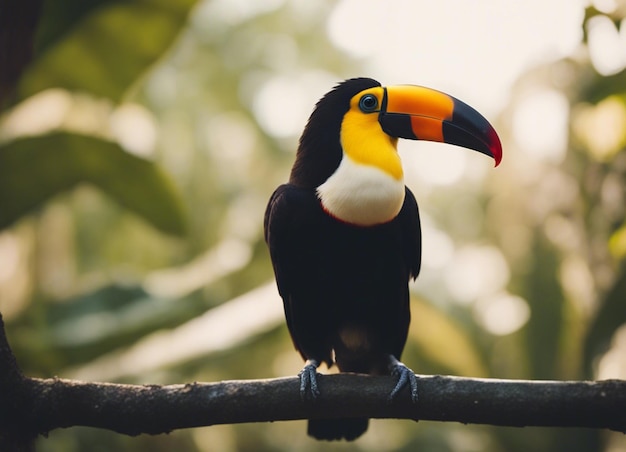 A toucan in forest