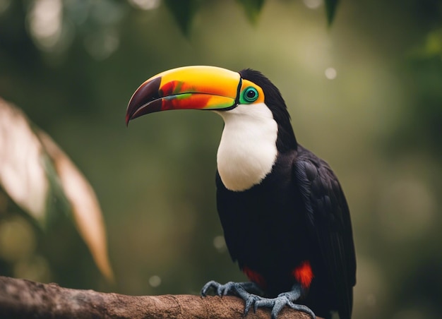 A toucan in forest