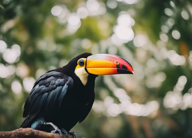 A toucan in forest