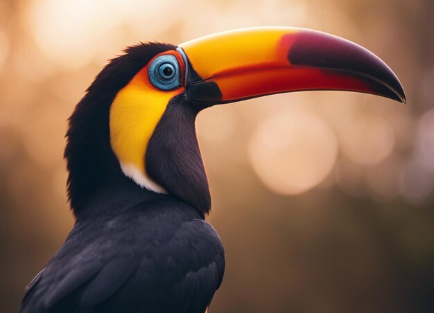 A toucan in forest