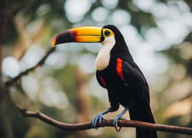 A toucan in forest