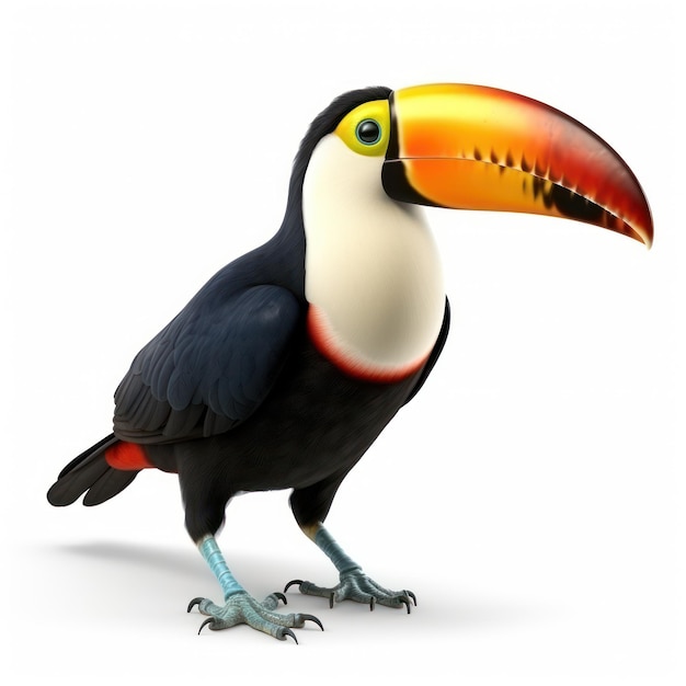 toucan isolated on white background