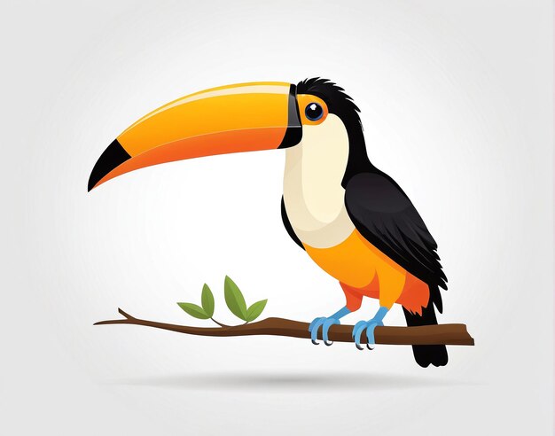 toucan vogel op een tak