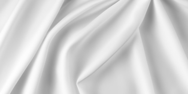 白いシルク生地の織り目加工の背景を通して、贅沢な雰囲気が伝わってきます。