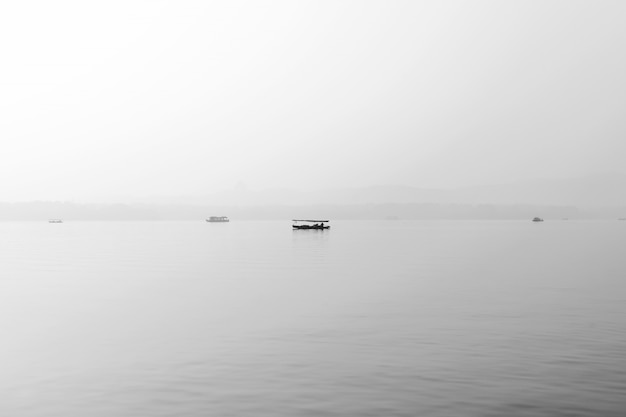 A tour boat on West Lake, China