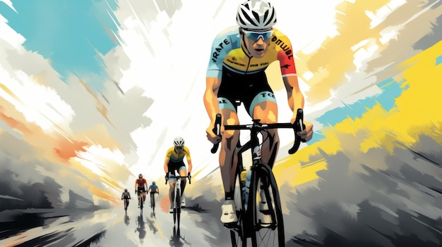 Foto illustrazione del tour de france