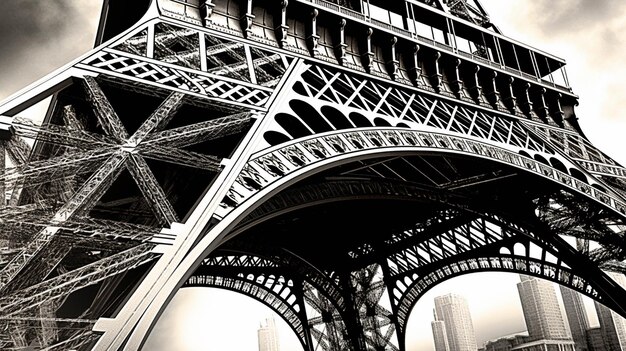 Foto tour eiffel ad alta definizione hd immagine fotografica creativa