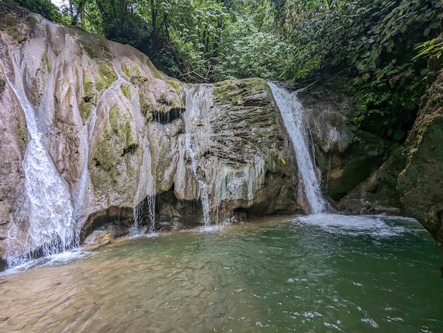 Touring river and waterfalls in the mountains of Costa Rica Abrojo
