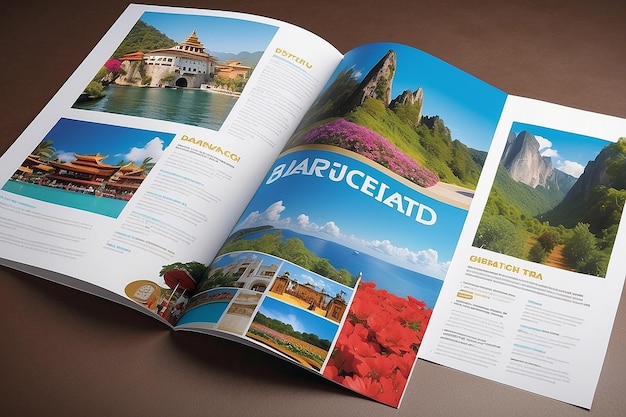 Photo tourism board brochure