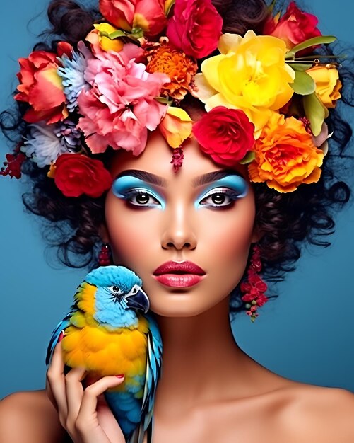 Photo tourism and lifestyle concept beautiful avian woman