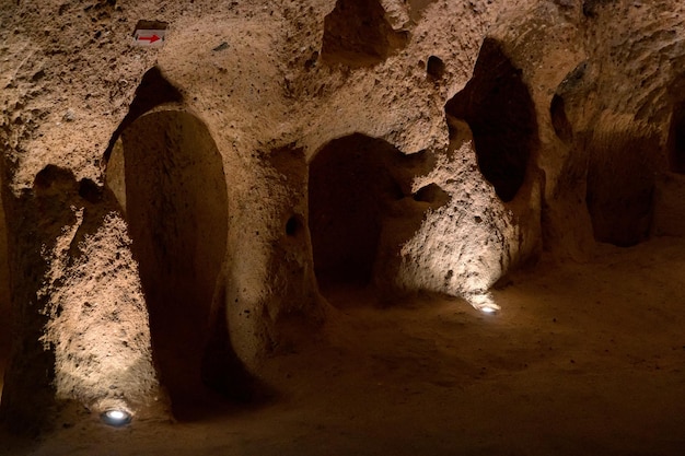 トルコの地下古代都市カイマクルの観光名所