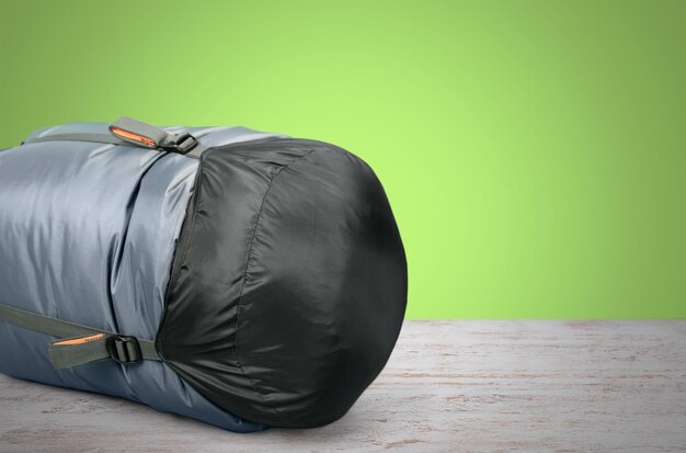 Tourist backpack isolated on background