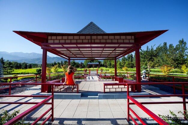 Tourist in Japanese Garden