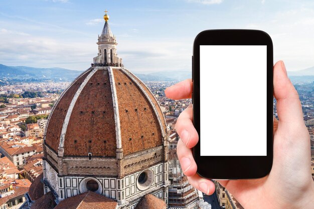 Туристические фотографии Дуомо и панорамы Флоренции