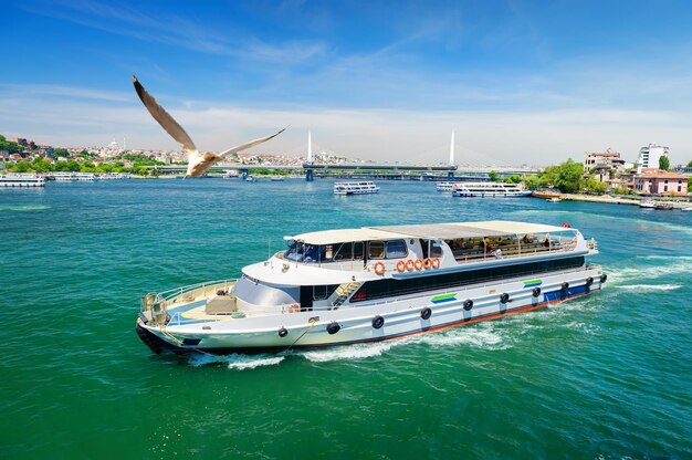 Photo touristic boats in turkey