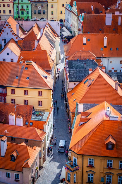 Touristic street in old part of town