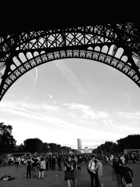 Photo tourists at amusement park