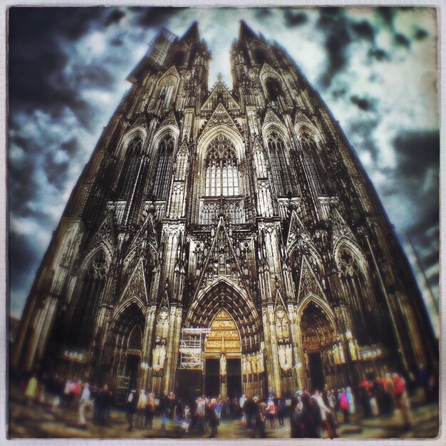 Photo tourists in the church