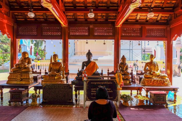 Tourists in temple