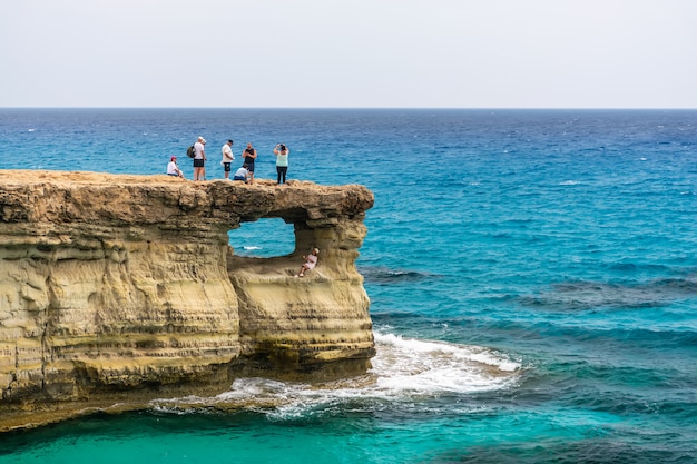 Tourists visited one of the most popular sights - Sea Caves