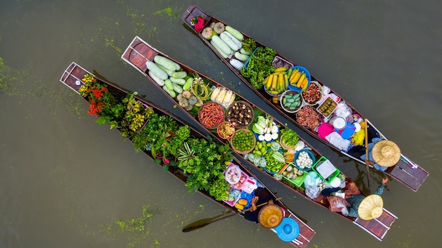 Tourists visiting by boat