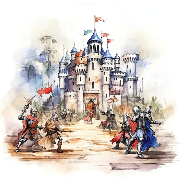 Photo tournament challenge medieval watercolor fantasy