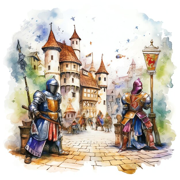 Photo tournament challenge medieval watercolor fantasy