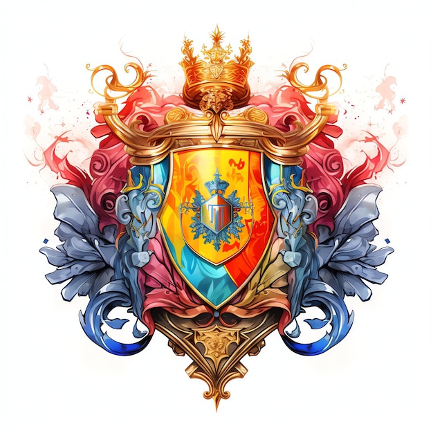 Photo tournament crest medieval watercolor fantasy