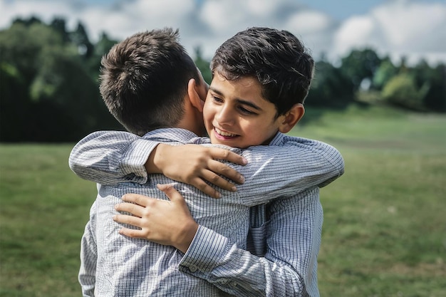 Foto abbracciare i bambini