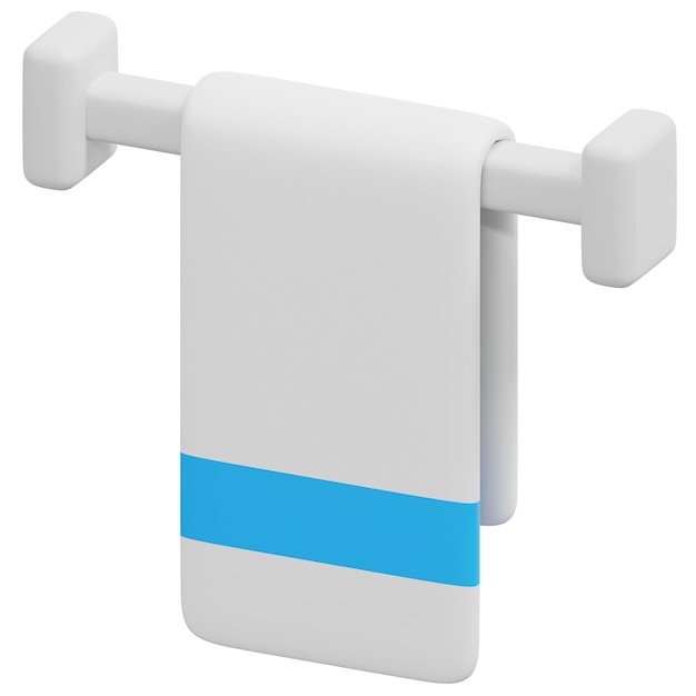 towel 3d render icon illustration