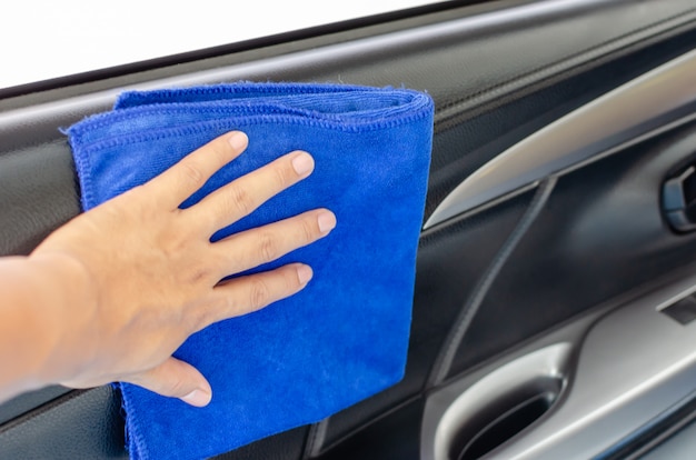 Towel in the car door