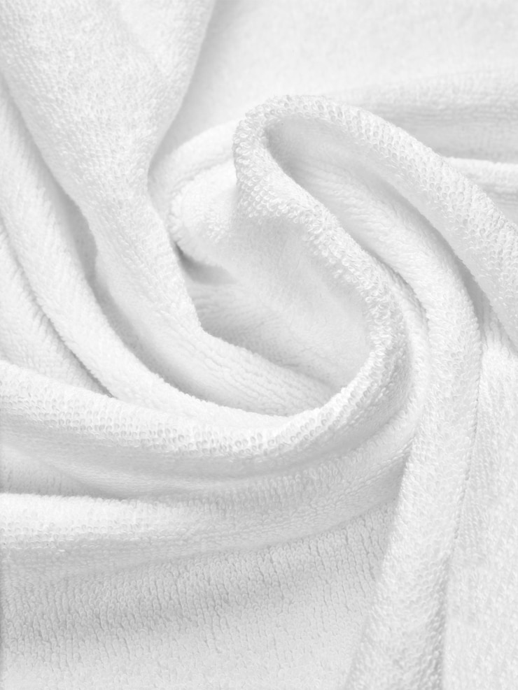 Photo towel cotton bathroom white spa cloth textile