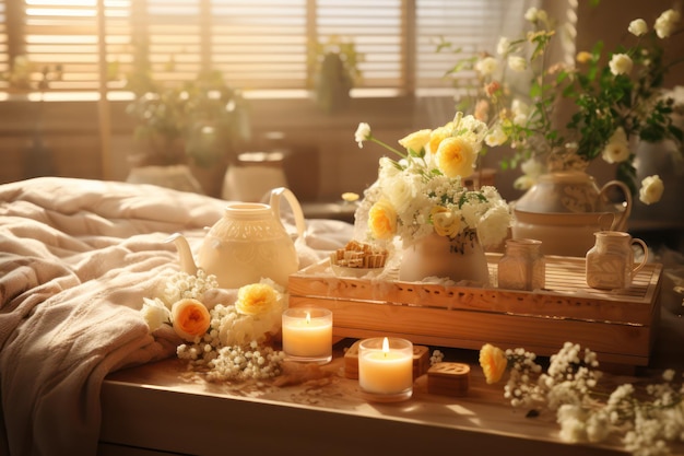 Photo towels on wood in room