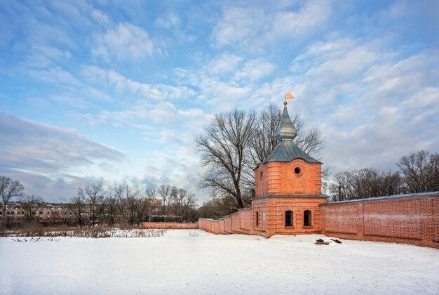 Photo tower and blue sky in tver