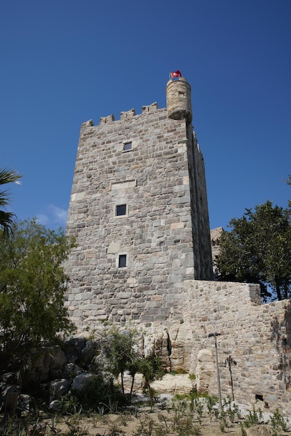 Tower in Bodrum Castle Mugla Turkey