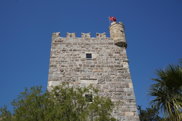 Tower in Bodrum Castle Mugla Turkey