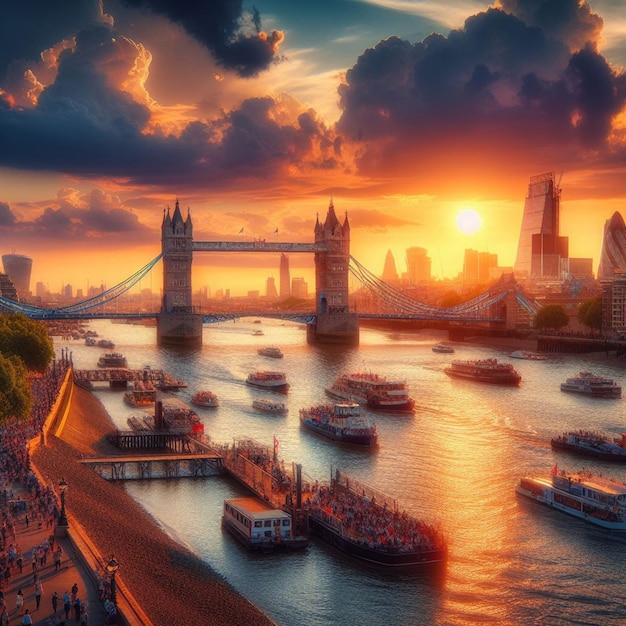 Tower Bridge in Londen.