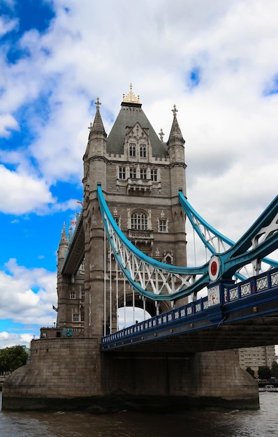 The Tower Bridge in London in a beautiful summer day England United Kingdom