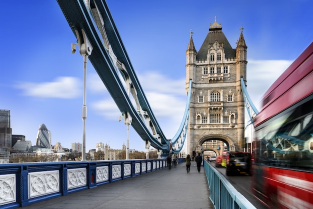 Tower Bridge in London city