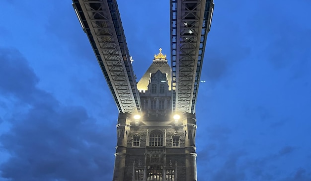 tower bridge of London at night